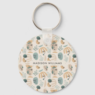 Monogram Moder Modern Minimalist  Keychain