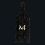 Monogram Modern Black Tan Sand Cutting Board<br><div class="desc">Start prepping food in style with this personalised Monogram Modern Black Tan Sand design featuring complimentary black and tan sand colours. It's so easy to pop in your monogram initials and name, then it's ready to go! It also makes a great gift on it's own for someone you know fits...</div>