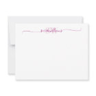 Monogram Modern Elegant Chic Script Name