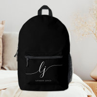Monogram Modern Elegant Typographic Monogram Black