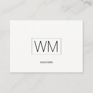 Monogram Modern Executive Business Card