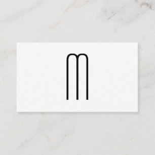 Monogram   Modern Font Business Card