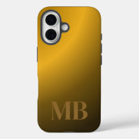 Monogram Modern Gold Tiger Eye