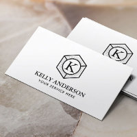 Monogram Modern Hexagon Logo Minimalist