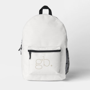 Monogram Modern Ivory Printed Backpack