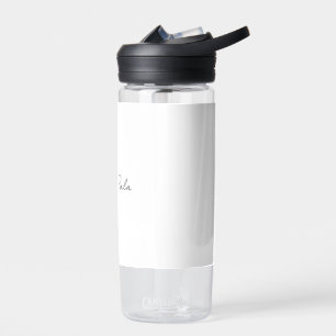 Monogram Modern Minimal Handwritten Script Design Water Bottle