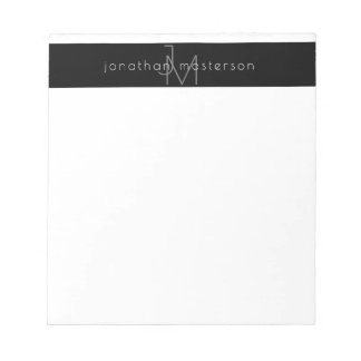 Monogram Modern Minimalistic Professional Notepad