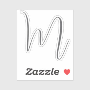 Monogram Modern Simple Minimalist Plain