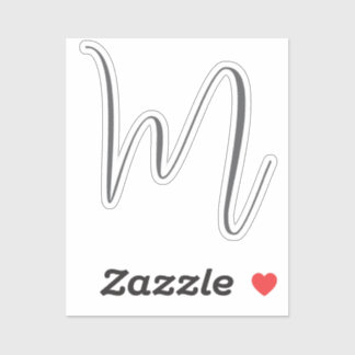 Monogram Modern Simple Minimalist Plain