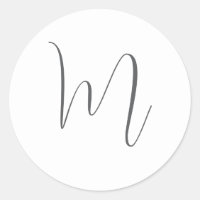Monogram Modern Simple Minimalist Plain