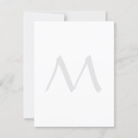 Monogram Modern Simple Minimalist Plain
