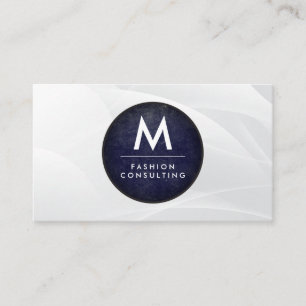 Monogram Modern Slate   Modern Artistic Background Business Card