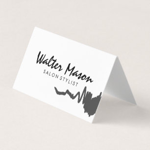 Monogram Modern Sleek and Slim 2 Business Card