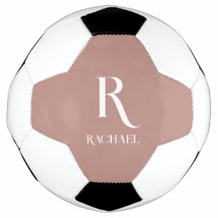 Monogram Modern Stylish Beige Football