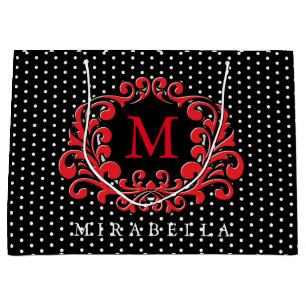 Monogram Modern Stylish Create Your Own Large Gift Bag