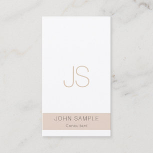 Monogram Modern Template Professional Elegant Business Card