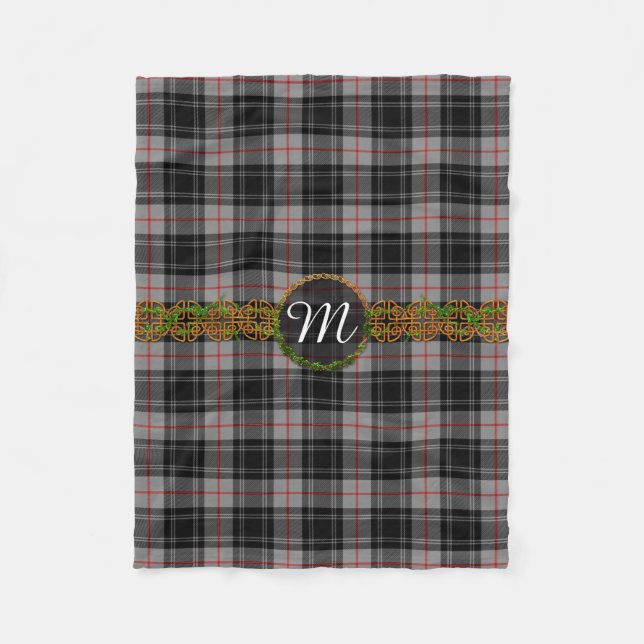 Monogram Moffat Tartan Fleece Blanket (Front)