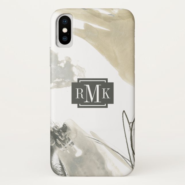 Monogram | Monochrome Momentum Case-Mate iPhone Case (Back)