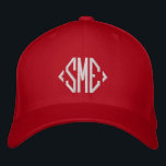 Monogram Monogrammed Initials Custom Personalised Embroidered Hat<br><div class="desc">Monogram Monogrammed Initials Custom Personalised Embroidered Baseball Cap features the simple modern embroidered monogram of your initials. Perfect as a gift for family and friends for birthday,  Christmas,  Father's Day,  Mother's Day,  weddings and more. Created by Evco Studio www.zazzle.com/store/evcostudio</div>