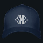 Monogram Monogrammed Initials Custom Personalised Embroidered Hat<br><div class="desc">Monogram Monogrammed Initials Custom Personalised Embroidered Baseball Cap features the simple modern embroidered monogram of your initials. Perfect as a gift for family and friends for birthday,  Christmas,  Father's Day,  Mother's Day,  weddings and more. Created by Evco Studio www.zazzle.com/store/evcostudio</div>