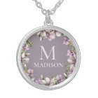 Monogram Monogrammed Magnolia Floral Personalised