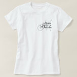 Monogram Mother of The Bride Wedding T--Shirt T-Shirt<br><div class="desc">Monogram Mother of the Bride Wedding T--Shirt. Customise with Your monogram Initial,  colour choices and add extra text if you wish. by Elke Clarke 2011</div>