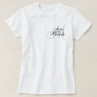 Monogram Mother of The Bride Wedding T--Shirt