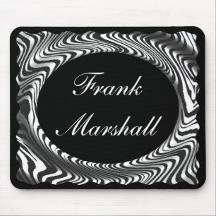 monogram -MOUSEPAD-ZEBRA STRIPE DESIGN Mouse Mat