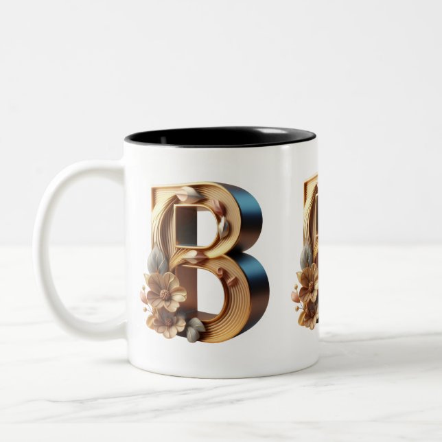 Monogram Mug - Letter B (Left)