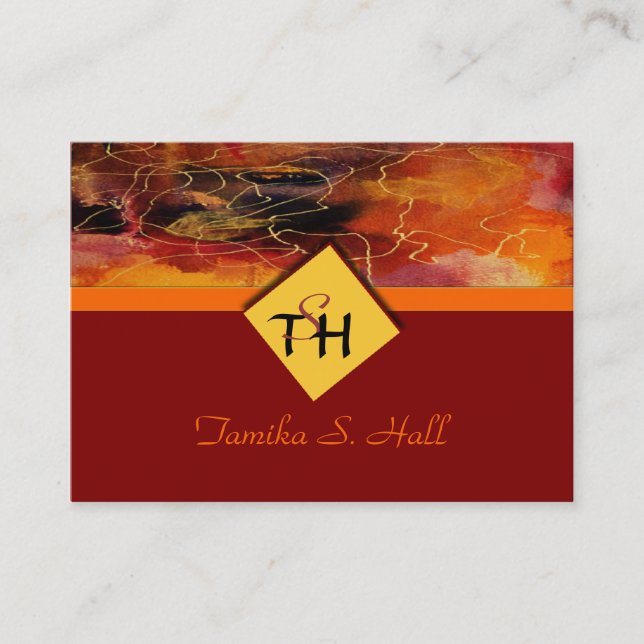 Monogram Multi-Colour Business Card (Front)