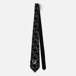 MONOGRAM MULTI-MUSIC NOTES TIE
