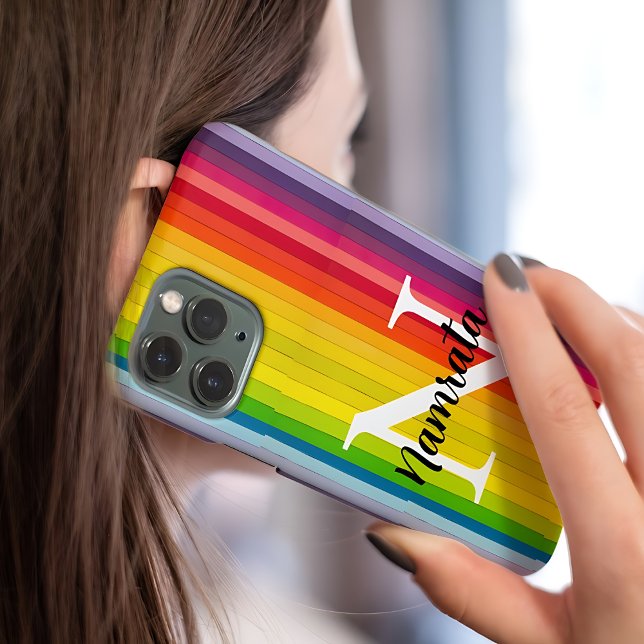 Monogram Multicolor personalised name Phone Case (Creator Uploaded)