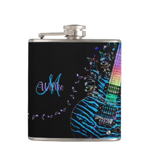 Monogram Music Notes 'n Electric Guitar Flask