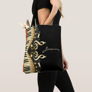 Monogram Musical Keyboard Tote Bag