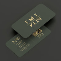 Monogram N Modern Logo Elegant Dark Green