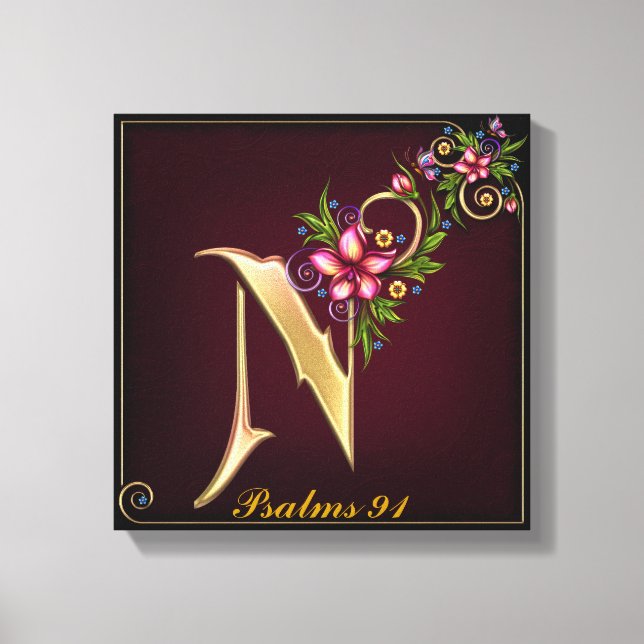 Monogram N Premium Wrapped Canvas (Gloss) (Front)