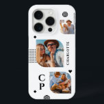 Monogram Name 3 Photo Collage Trendy Modern iPhone 15 Pro Case<br><div class="desc">Monogram Name 3 Photo Collage Trendy Modern iPhone 15 Pro Phone Cases features a photo collage of three of your favourite photos with your personalised name and monogram in elegant black script. Personalise by editing the text in the text boxes provided. Perfect for birthday, Christmas, Mother's Day and more. PHOTO...</div>