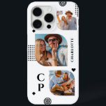 Monogram Name 3 Photo Collage Trendy Modern iPhone 15 Pro Max Case<br><div class="desc">Monogram Name 3 Photo Collage Trendy Modern iPhone 15 Pro Max Phone Cases features a photo collage of three of your favourite photos with your personalised name and monogram in elegant black script. Personalise by editing the text in the text boxes provided. Perfect for birthday, Christmas, Mother's Day and more....</div>