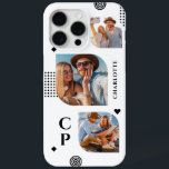 Monogram Name 3 Photo Collage Trendy Modern iPhone 15 Pro Max Case<br><div class="desc">Monogram Name 3 Photo Collage Trendy Modern iPhone 15 Pro Max Phone Cases features a photo collage of three of your favourite photos with your personalised name and monogram in elegant black script. Personalise by editing the text in the text boxes provided. Perfect for birthday, Christmas, Mother's Day and more....</div>