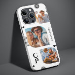 Monogram Name 3 Photo Collage Trendy Modern iPhone 13 Pro Max Case<br><div class="desc">Monogram Name 3 Photo Collage Trendy Modern Phone Cases features a photo collage of three of your favorite photos with your personalized name and monogram in elegant black script. Personalize by editing the text in the text boxes provided. Perfect for birthday, Christmas, Mother's Day and more. PHOTO TIP: center your...</div>