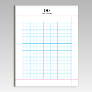 Monogram Name 5x5 Engineering Paper Notepad