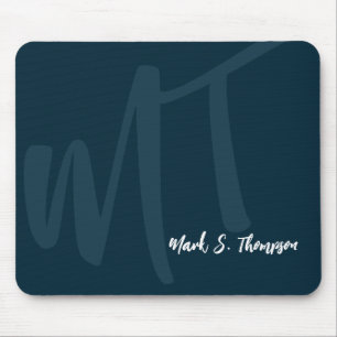 monogram (name and initial letters) mouse mat