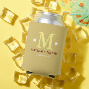 Monogram / Name and One Initial Can Cooler