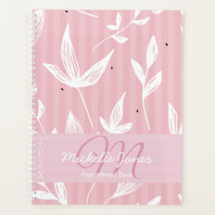 Monogram Name Appointment Book 2025 Pink Planner