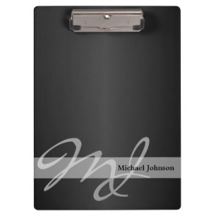 Monogram & Name Design Clipboard