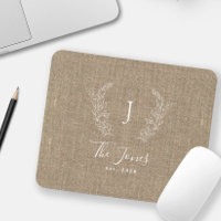 Monogram name elegant chic personalised