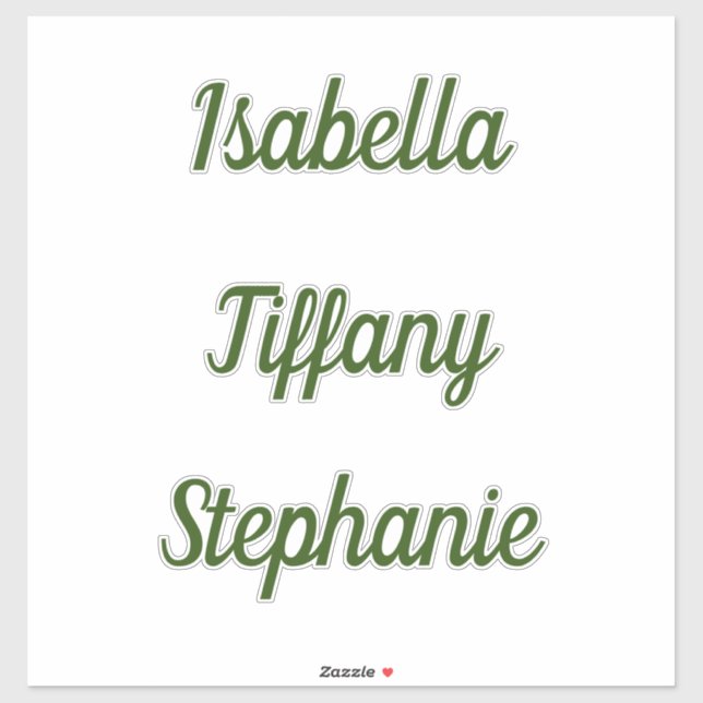 Monogram Name Forest Green Baby Shower Birthdays (Sheet)