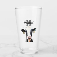 Monogram Name Holstein Cow Dairy Farm Livestock