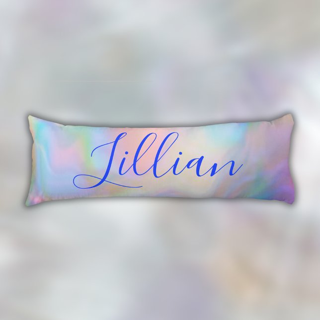 Monogram Name in Blue on Mother Of Pearl |  Body Cushion (Creator Uploaded)