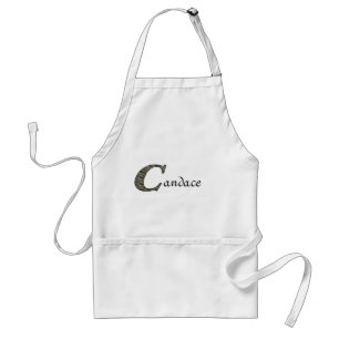 Monogram Name Initial C Hydrangea Personalised Standard Apron